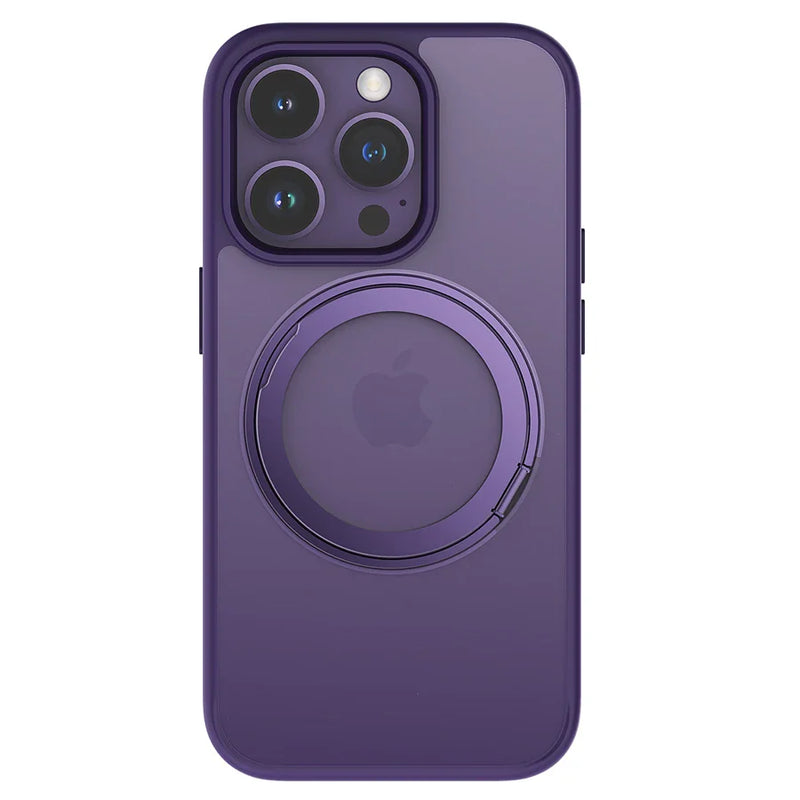 Case iPhone com suporte giratório e carregamento MagSafe