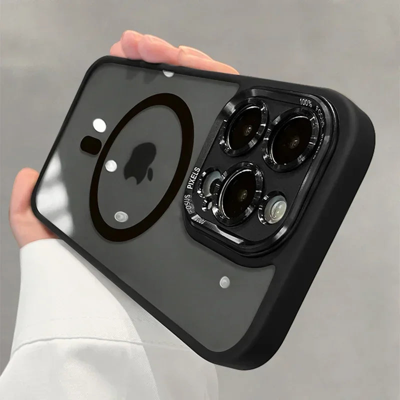 Case iPhone com Proteção de Lentes e Tela com carregamento MagSafe