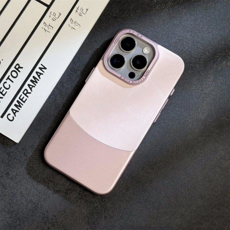Case iPhone Minimalista em Tecido Flanelado