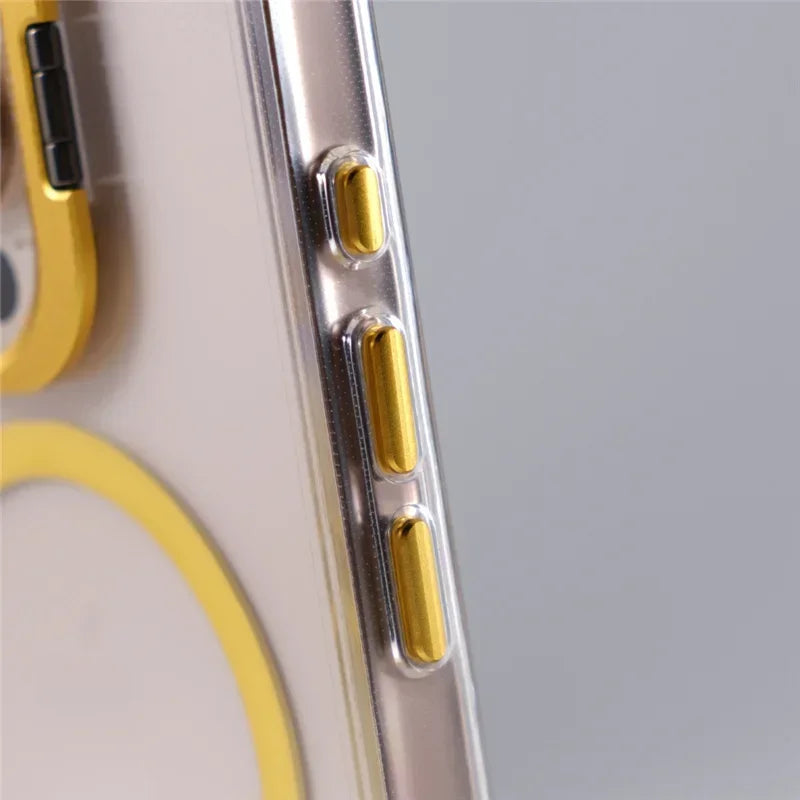Case iPhone Anti Impacto MagSafe e Suporte Retrátil