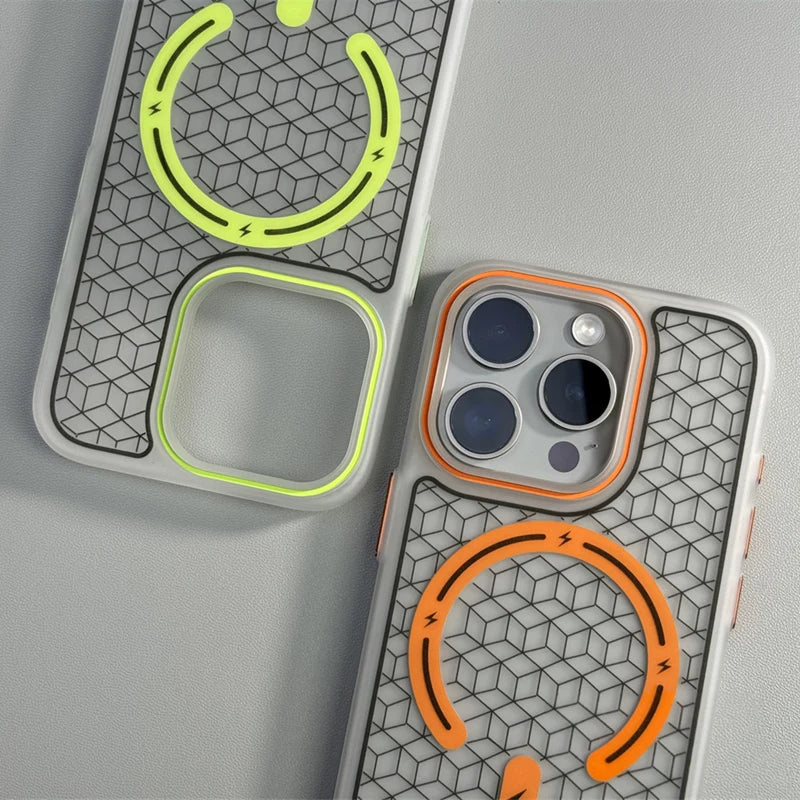 Case iPhone com Design Geométrico Minimalista com MagSafe