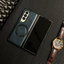 Case Samsung Z Fold em Couro com Carregamento MagSafe