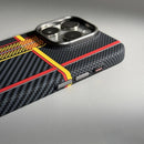 Case iPhone em fibra de carbono e carregamento MagSafe