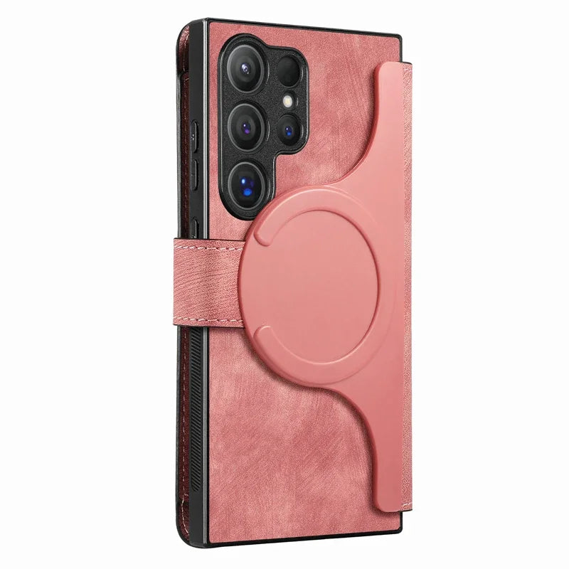 Case Samsung com Suporte de slot para cartão de carteira magnética