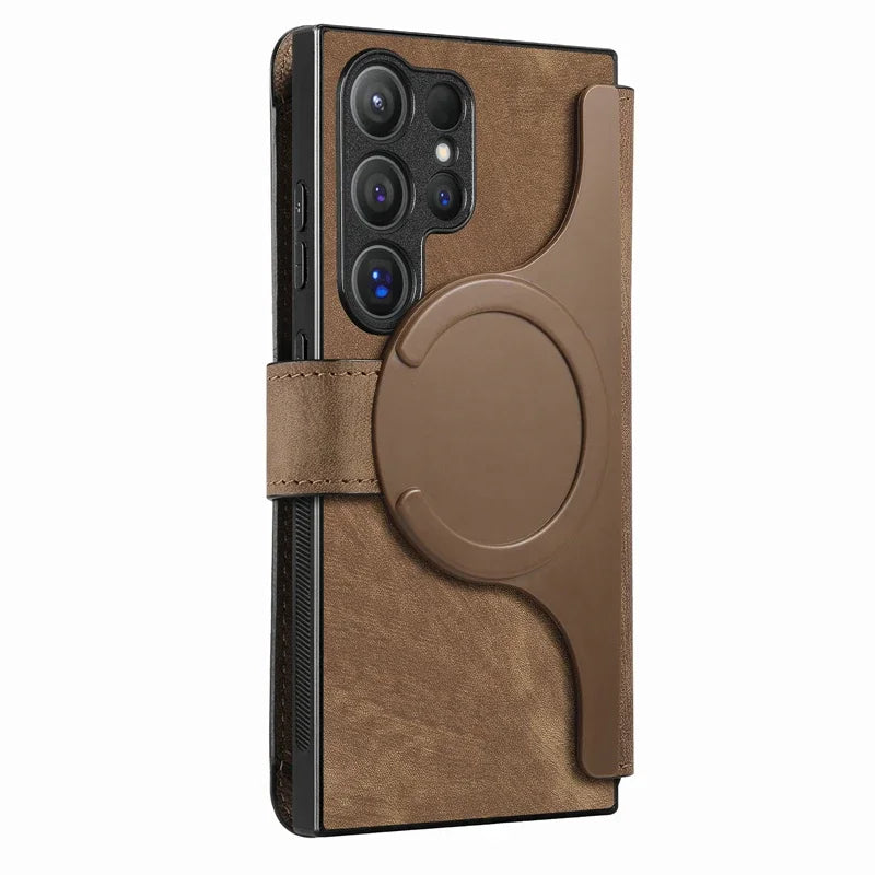Case Samsung com Suporte de slot para cartão de carteira magnética