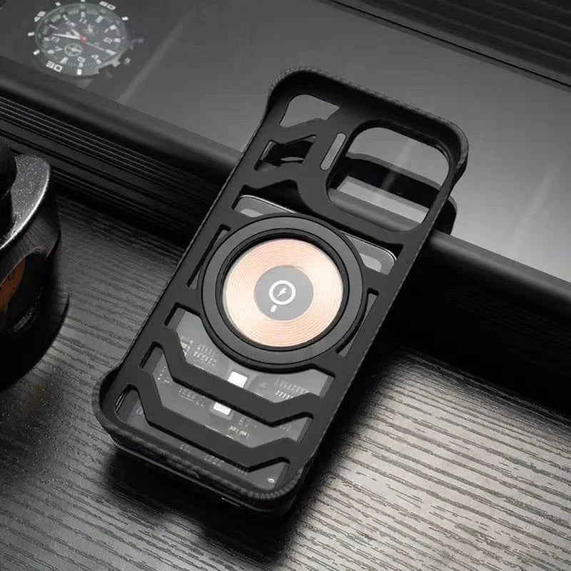 Case iPhone em carbono com dissipação de calor e MagSafe