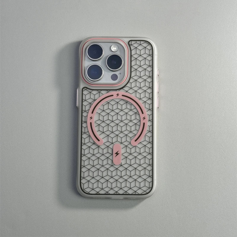 Case iPhone com Design Geométrico Minimalista com MagSafe