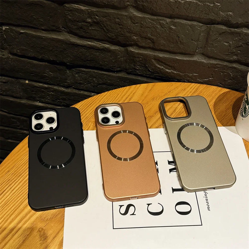 Case iPhone Nano Matte Minimalista e carregamento MagSafe