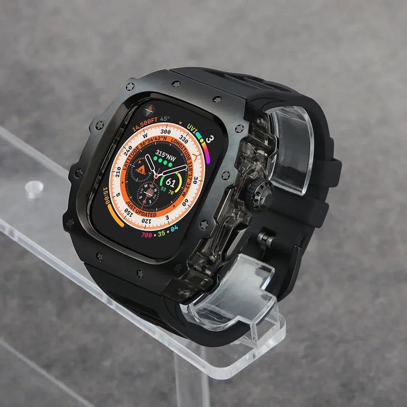 Case Apple Watch de Aço Inoxidável com Pulseira