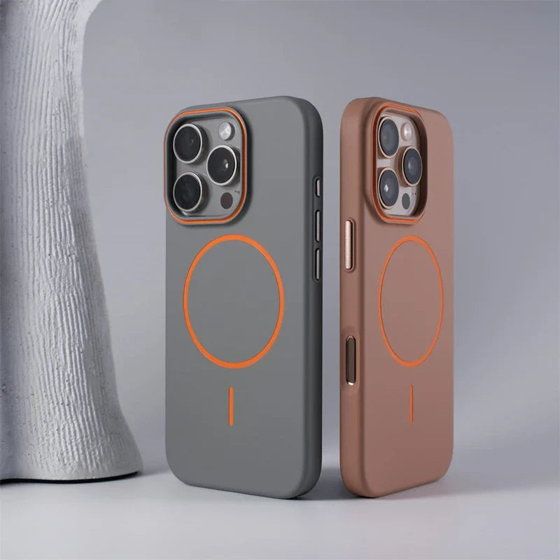 Case iPhone Minimalista Fosca com Design Slim e Carregamento MagSafe