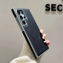 Case Samsung em Couro com Carregamento Sem Fio