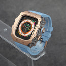 Case Apple Watch de Aço Inoxidável com Pulseira