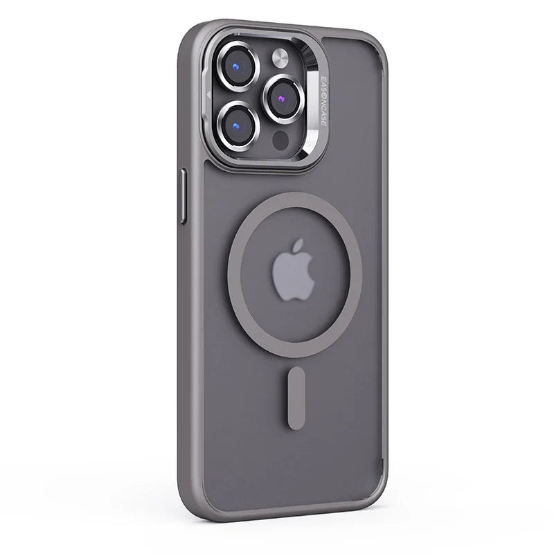 Case Nano Voxx Premium com MagSafe e detalhes em alumínio