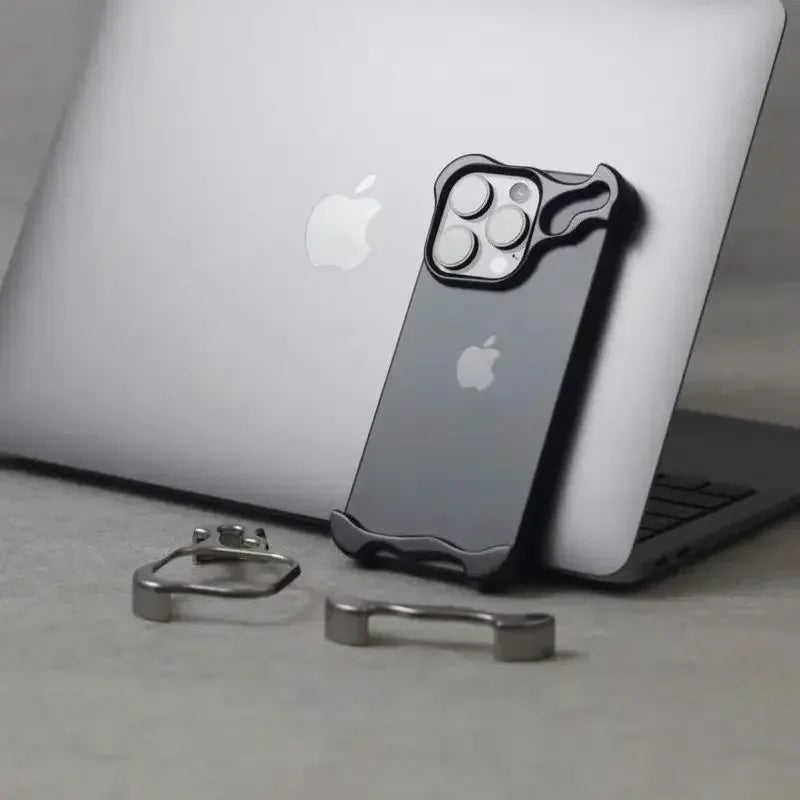 Case iPhone Minimalista + Lentes de câmeras de proteção