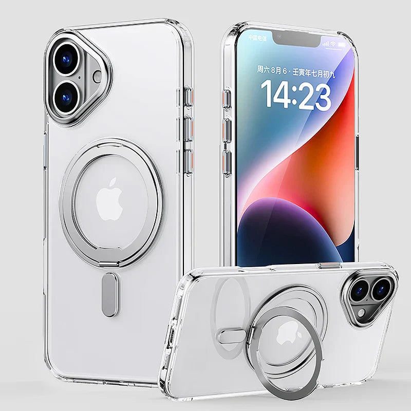 Case iPhone minimalista com suporte 360º e MagSafe