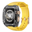 Case Apple Watch Transparente com Pulseira em Borracha