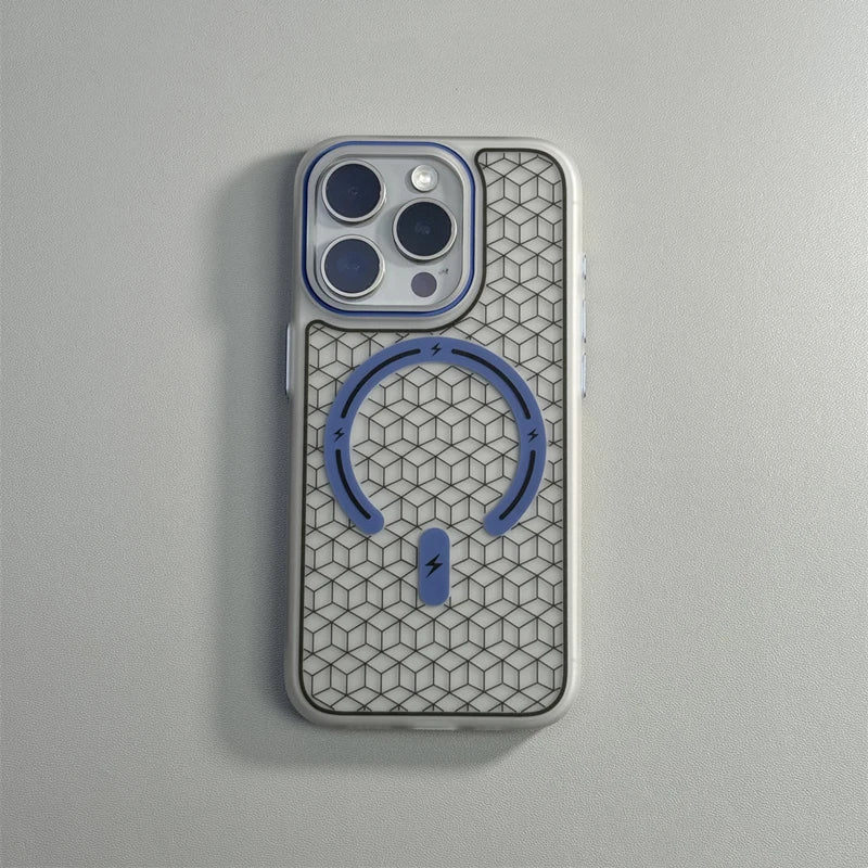 Case iPhone com Design Geométrico Minimalista com MagSafe