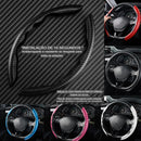 Capa de Volante de Carro Protetora Carbono Proteção Direção Tampa do Volantes Universal Antiderrapante Resistente Veicular