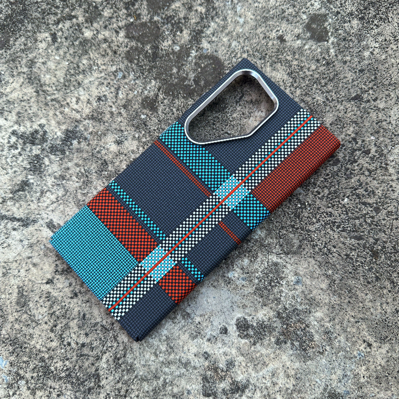 Case Samsung em fibra de carbono e metal