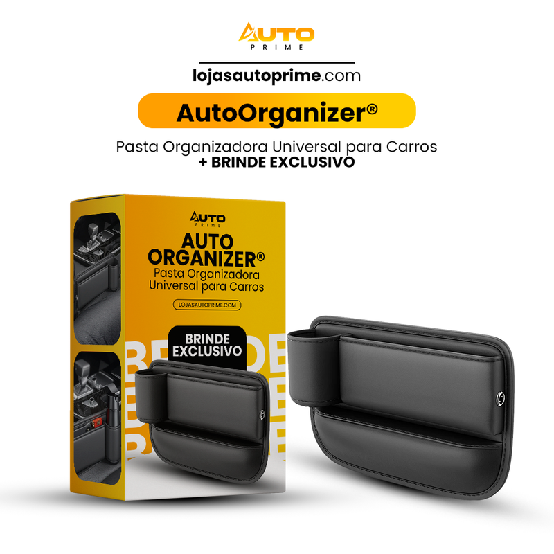 AutoOrganizer® - Pasta Organizadora Universal para Carros + BRINDE EXCLUSIVO